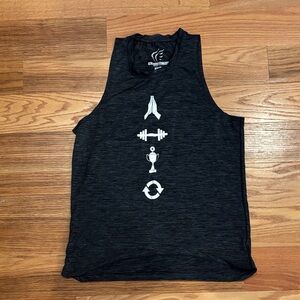 Men's Black Graphic Tank Top